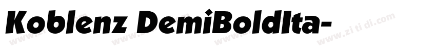 Koblenz DemiBoldIta字体转换